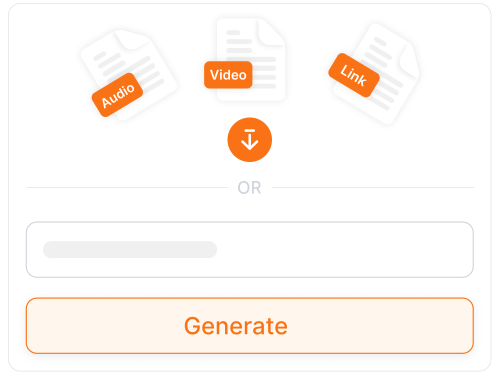 Image illustrant la deuxième étape de l’utilisation de Eskritor AI Writer : télécharger des fichiers ou générer instantanément de nouveaux contenus.